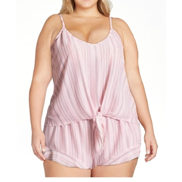 Secret Treasures Women's and Women's Plus Knotted Cami-Tap Set 2x - Picture 1 of 5